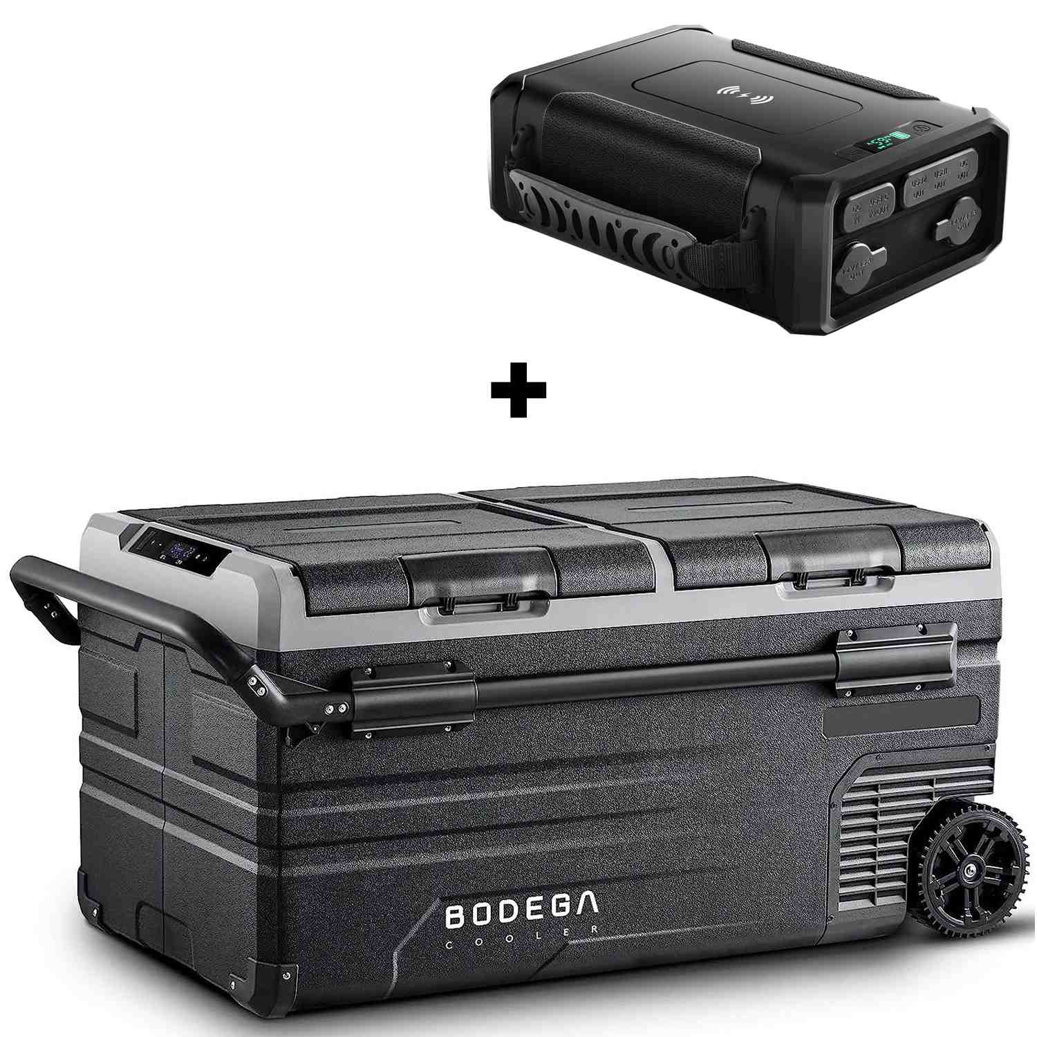 bodega 100qt car fridge and power station