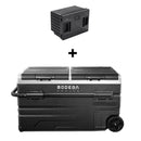121qt car fridge and black battery