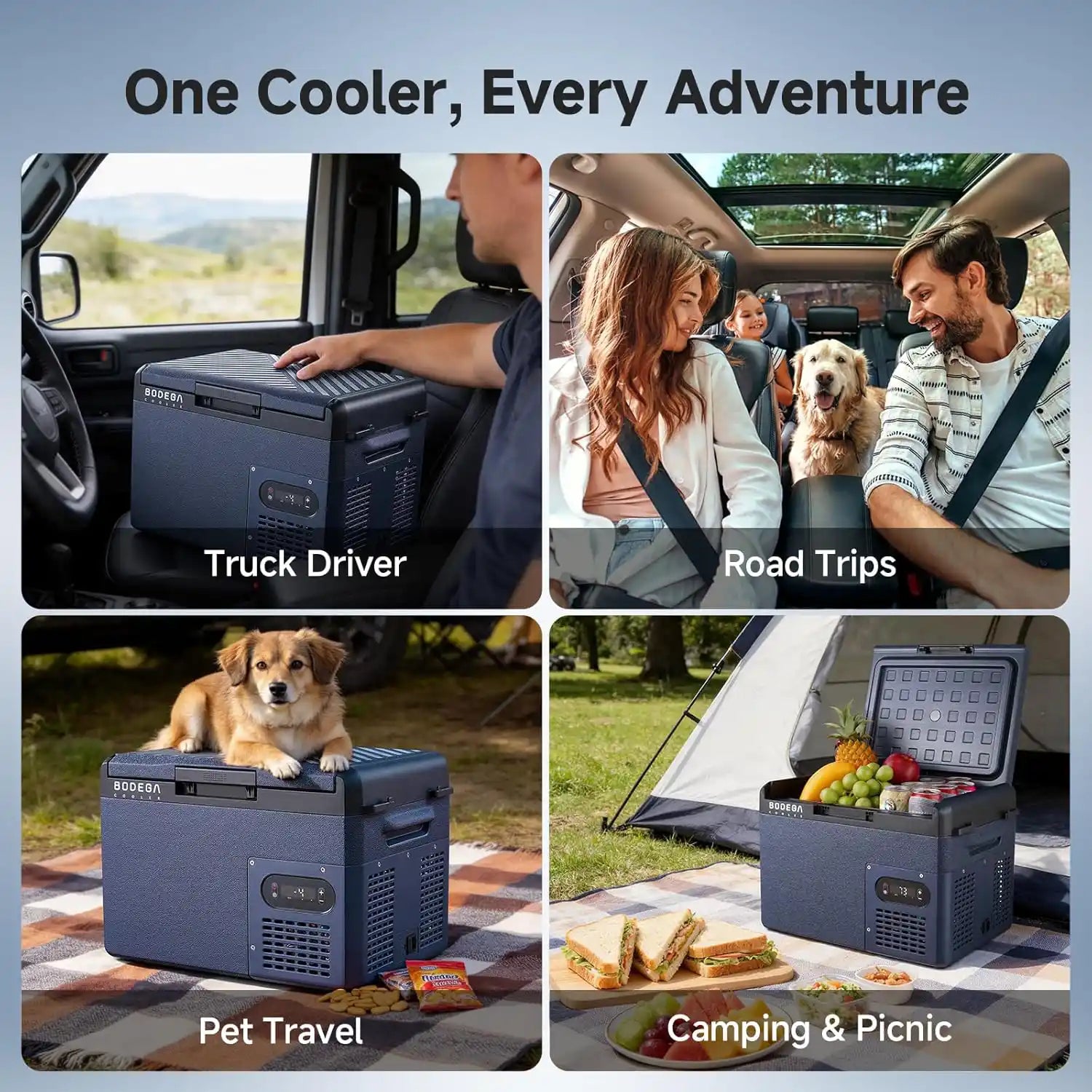 BODEGACOOLER 15L Mini Car Fridge for adventure