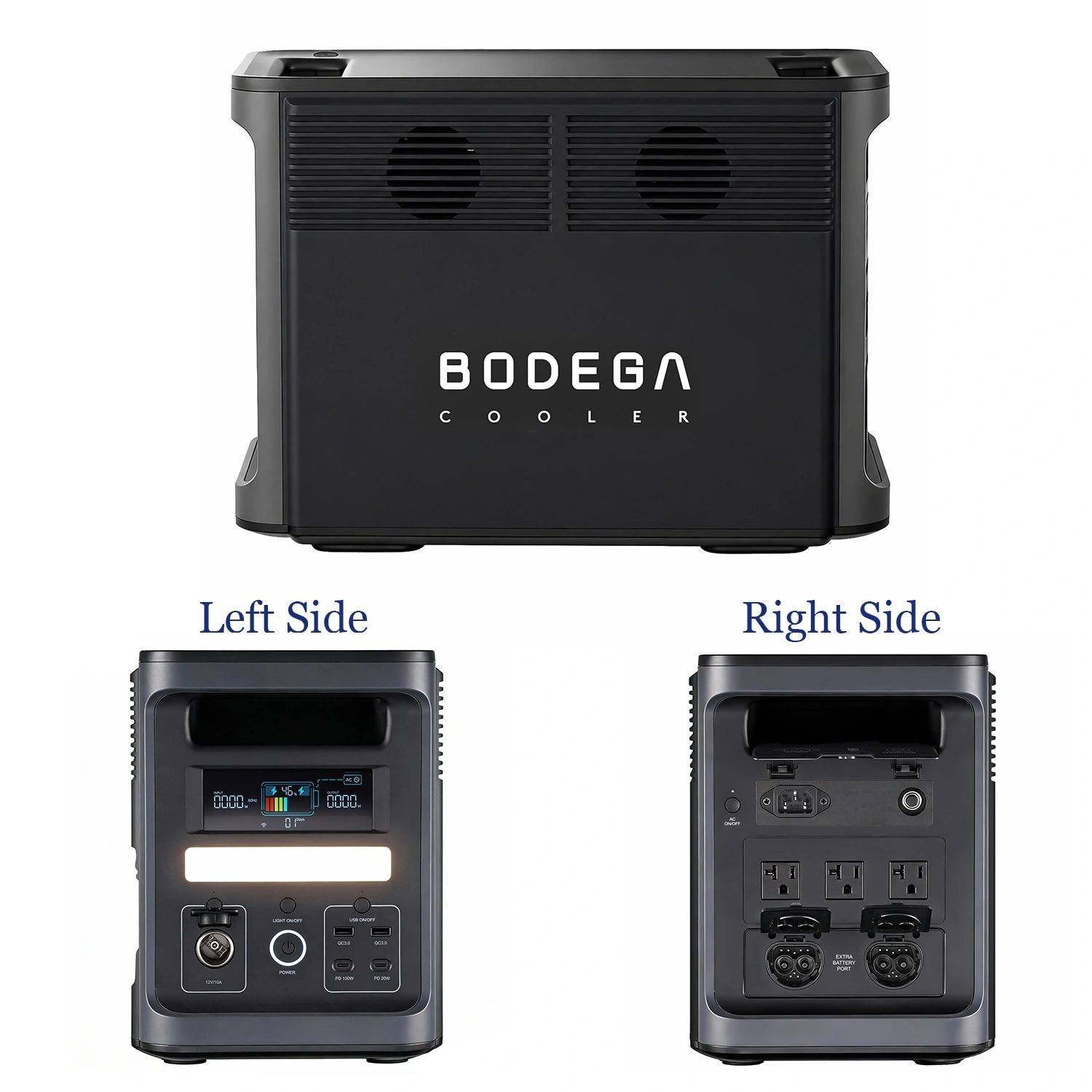 BODEGAcooler Portable Power Station 1800W