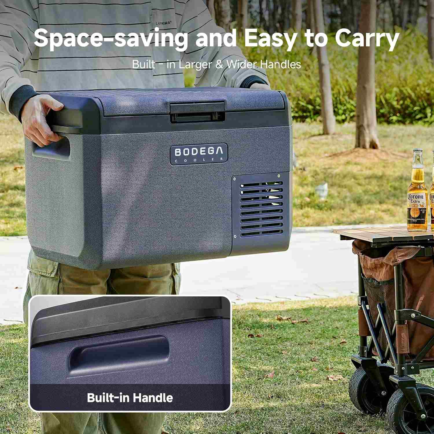 Portable Fridge Freezer IPX4 Rating Water Resistant 26qt