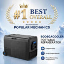 BODEGACOOLER 12-Volt Car Refrigerator, 50-Quart(48L) Portable Freezer with APP Control, RV Electric Cooler (-4℉ to 68℉), 12/24V DC & 100-240V AC for Outdoor, Truck, Camping, Travel