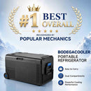 BODEGACOOLER 12 Volt Car Refrigerator, Portable Freezer WIFI APP Control, 40Quart (38L) Car Fridge -4℉-68℉, Electric Cooler 12/24V DC 100-240V AC for Outdoor, Truck, RV, Vehicles, Camping, Travel