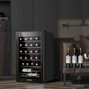 BODEGACOOLER Wine Cooler 24 Bottle for Home and Kitchen, Mini fridge for Bedroom,Wine Fridge with 41-64.4°F Digital Temperature Control,Small Freestanding Wine Refrigerator for Red, White & Champagne