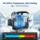Electric Cooler Portable Fridge Freezer IPX4 Rating Water Resistant 65qt