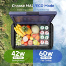 Electric Cooler Portable Fridge Freezer IPX4 Rating Water Resistant 65qt