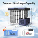 Electric Cooler Portable Fridge Freezer IPX4 Rating Water Resistant 65qt