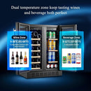 BODEGACOOLER 24 Inch Dual Zone Wine and Beverage Refrigerator