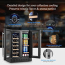 BODEGACOOLER 24 Inch Dual Zone Wine and Beverage Refrigerator