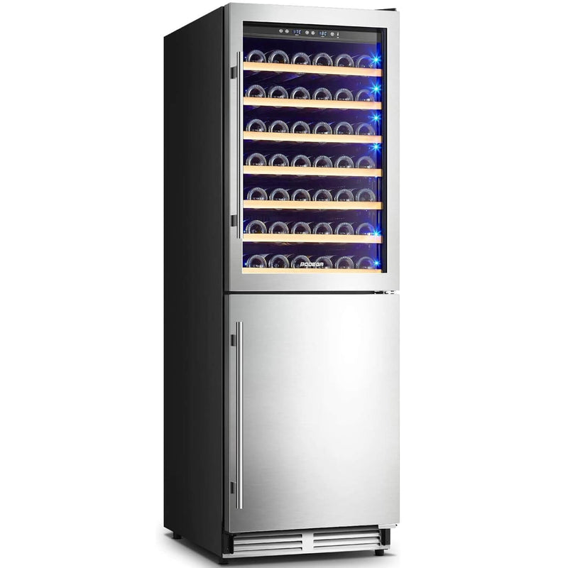 BODEGA 24 Inch Wine and Beverage Refrigerator Cooler 77 Bottles and 180 Cans