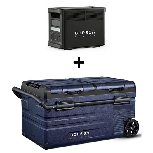 BODEGACOOLER 75L Dual-Zone Car Fridge | 80 Quart Portable 12V Refrigerator & Freezer