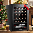 BODEGACOOLER Wine Cooler 24 Bottle for Home and Kitchen, Mini fridge for Bedroom,Wine Fridge with 41-64.4°F Digital Temperature Control,Small Freestanding Wine Refrigerator for Red, White & Champagne