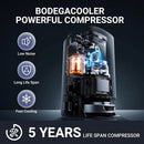 BODEGACOOLER 12 Volt Car Refrigerator, 16 Quart (15L) Small Car Fridge, Portable Freezer(-4℉~68℉), Car Cooler with 12/24V DC for Outdoor, Vehicles, Camping, Travel