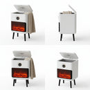 Towel Warmer Bucket with LED Fireplace