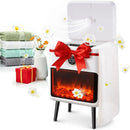 Towel Warmer Bucket with LED Fireplace for christmas