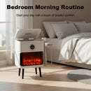 Towel Warmer Bucket with LED Fireplace