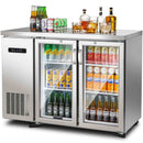 BODEGACOOLER Back Bar Cooler 12 CuFt LED Lock Casters