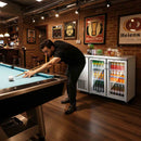 BODEGACOOLER Back Bar Cooler 12 CuFt LED Lock Casters