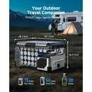BODEGACOOLER 47QT portable electric cooler with large capacity and product dimensions