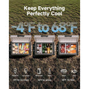 BODEGACOOLER car freezer keeping drinks, ice cream, meat and food cool from -4°F to 68°F
