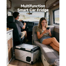 BODEGACOOLER 47QT stainless steel car fridge inside an RV for road trips and camping