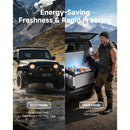 BODEGACOOLER car fridge with ECO mode and MAX mode for energy-saving cooling and fast freezing