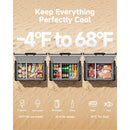 BODEGACOOLER car freezer keeping drinks, ice cream, meat and food cool from -4°F to 68°F