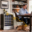 BODEGACOOLER 24 inch wine refrigerator with wooden racks