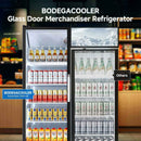 BODEGACOOLER Commercial Display Refrigerator with Casters