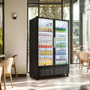 BODEGACOOLER Double Door Display Fridge for Retail Stores