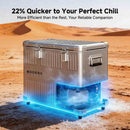 BODEGA Portable 50L Dual Zone Car Refrigerator Lightweight Aluminum