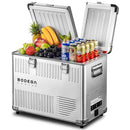 BODEGA Portable 50L Dual Zone Car Refrigerator Lightweight Aluminum