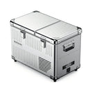 Silver cooler box with 'Bodega' branding on a white background