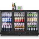 BODEGA Commercial Bar Cooler with 3 Glass Doors