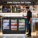 BODEGA Back Bar Refrigerator with LED Lighting