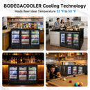 BODEGA Under Counter Drink Cooler with Glass Doors