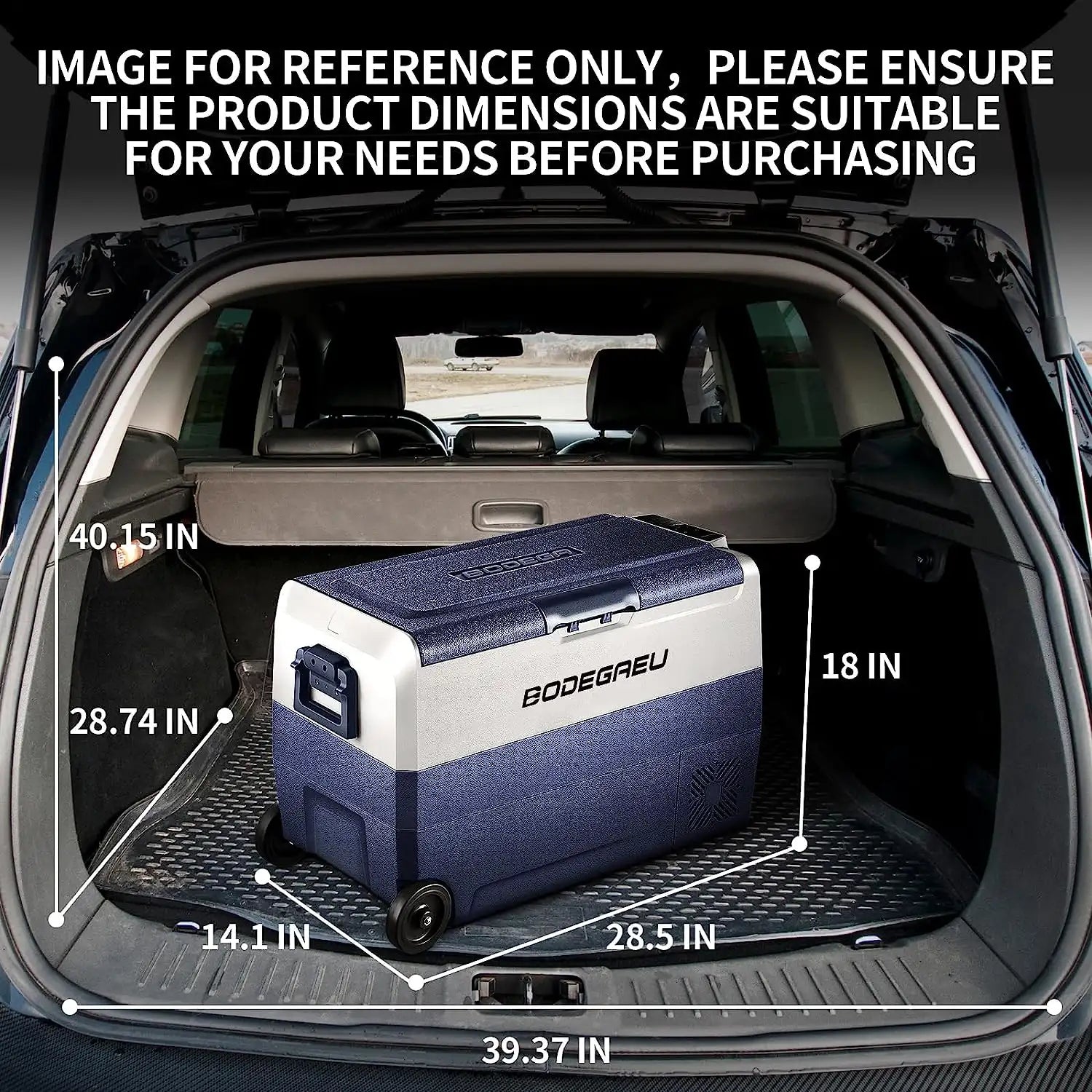 Portable Freezer 53qt/50L with Flexible Dual Zone T50 Size