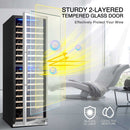 BODEGAcooler 24" Free Standing 174 Bottles Wine Cooler Dual Zone