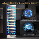 176 bottles large capacity wine cooler