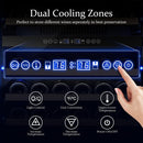 154 bottles large capacity dual zone wine cooler