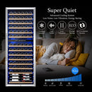 154 bottles large capacity dual zone wine cooler