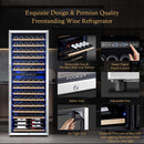 154 bottles large capacity dual zone wine cooler