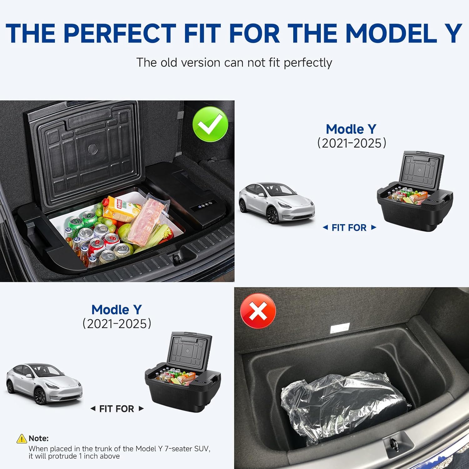 BODEGAcooler 12V 35L Car Refrigerator Perfect for Tesla Model Y