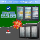 11.4 Cu.Ft Display Bar Beverage Fridge With 3 Glass Doors