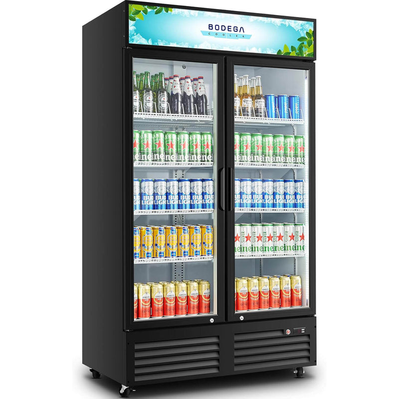 BODEGAcooler Commercial Refrigerator 2 Glass Doors Display Rrefrigerator