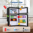 Bodegacooler RV Refrigerater Upright Freezer Dual Doors 83L/3 Cu.ft