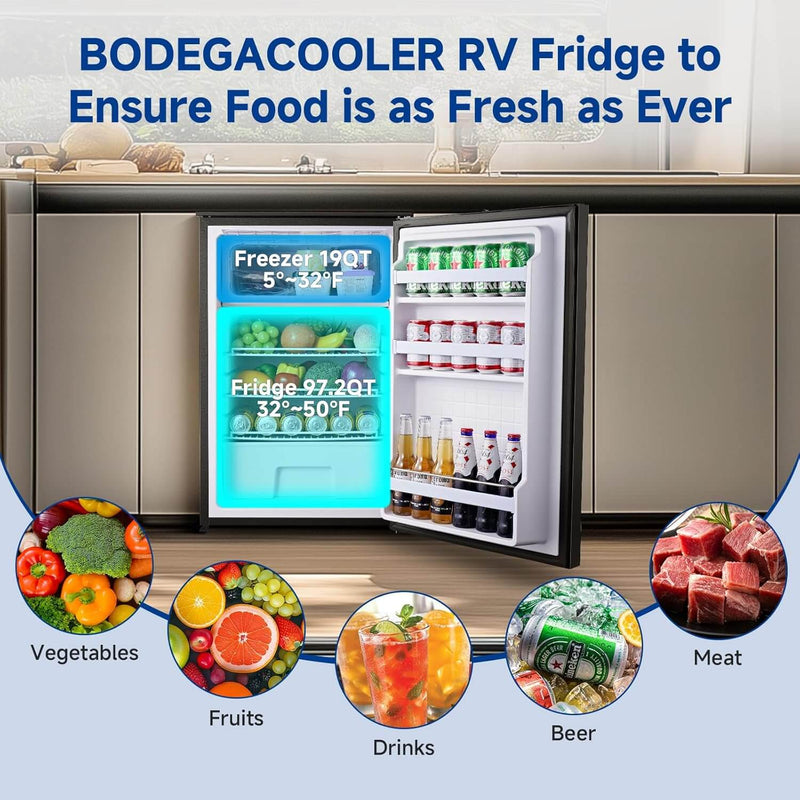 BODEGACOOLER RV Refrigerator Freezer