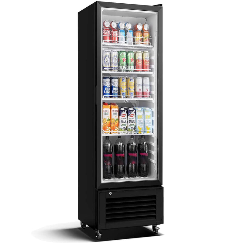 Bodega cooler Upright Display refrigerator, Commercial Fridge 10.2 Cu.Ft.