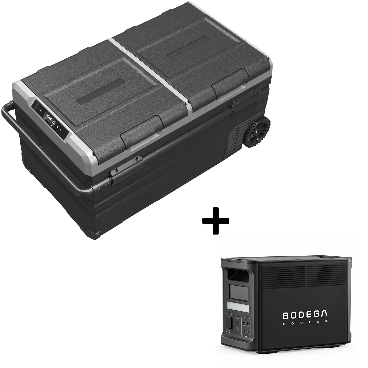 BODEGACOOLER 95L Dual-Zone Car Fridge | 100 Quart Portable 12V Refrigerator & Freezer for RV & Overlanding