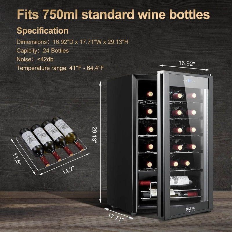 Bodega cooler Mini Wine Fridge 28 Bottles